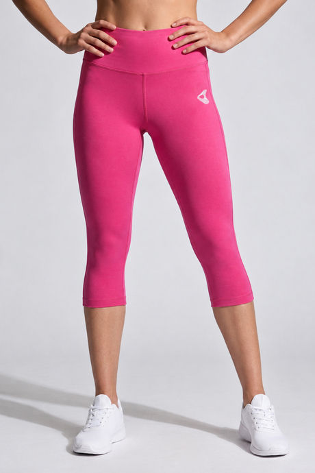 Zelocity Quick Dry Training 3/4th Leggings - Pink Yarrow — image 2
